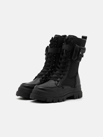 BUFFALO Fűzős csizma 'ASPHA' - fekete