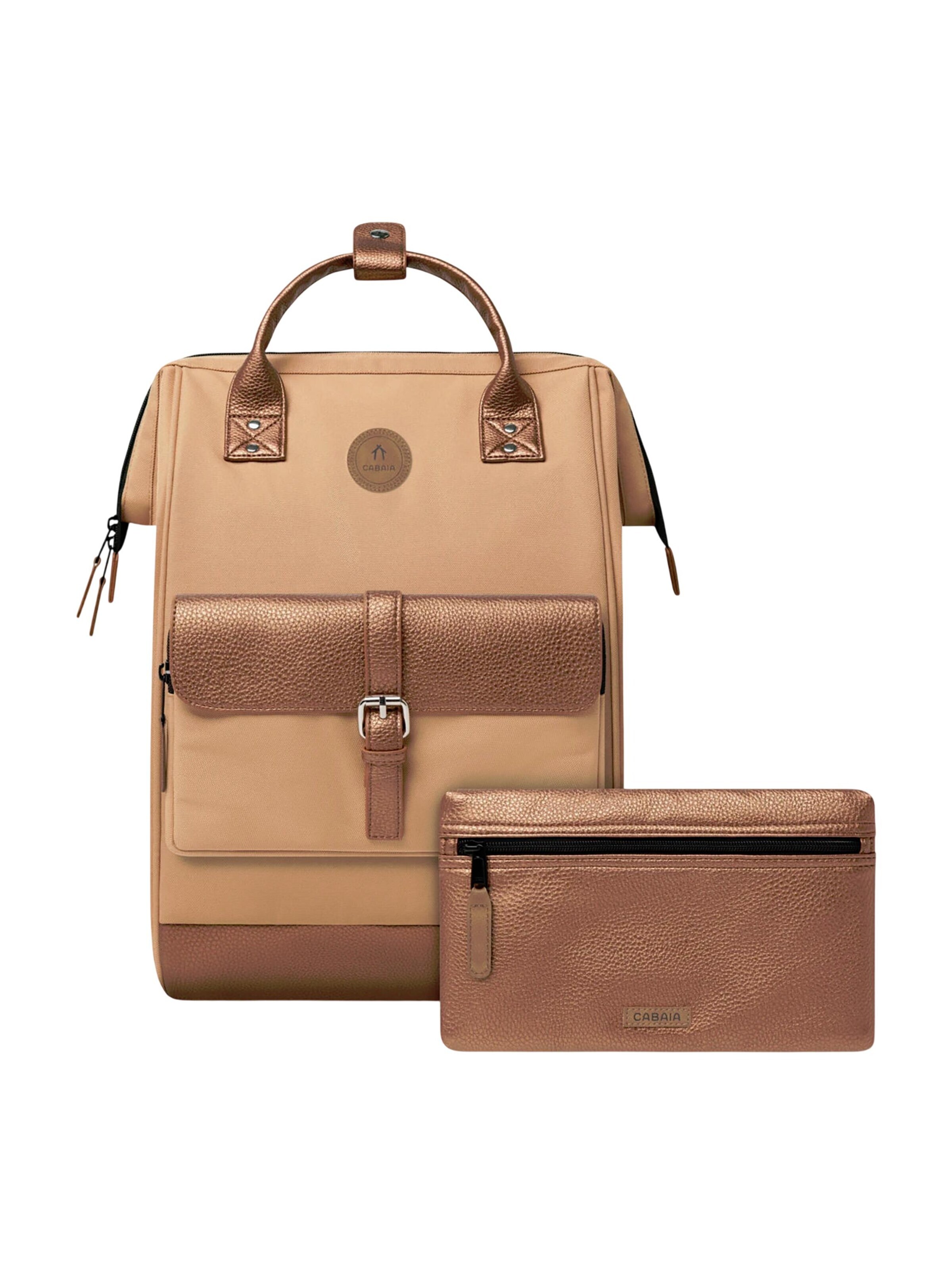 Cabaia Rucksack 'Large Launceston'‌‌‌‌‌‌‌‌‌‌ in Beige: Vorderseite