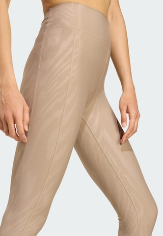 Skinny Pantalon de sport 'Optime' ADIDAS PERFORMANCE en marron