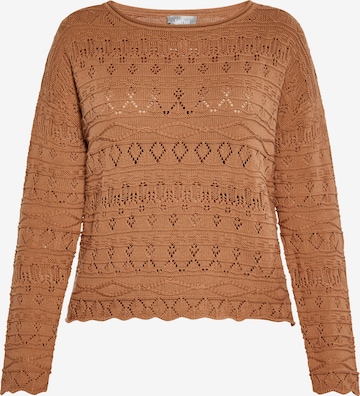 Usha Pullover in Braun: Vorderseite