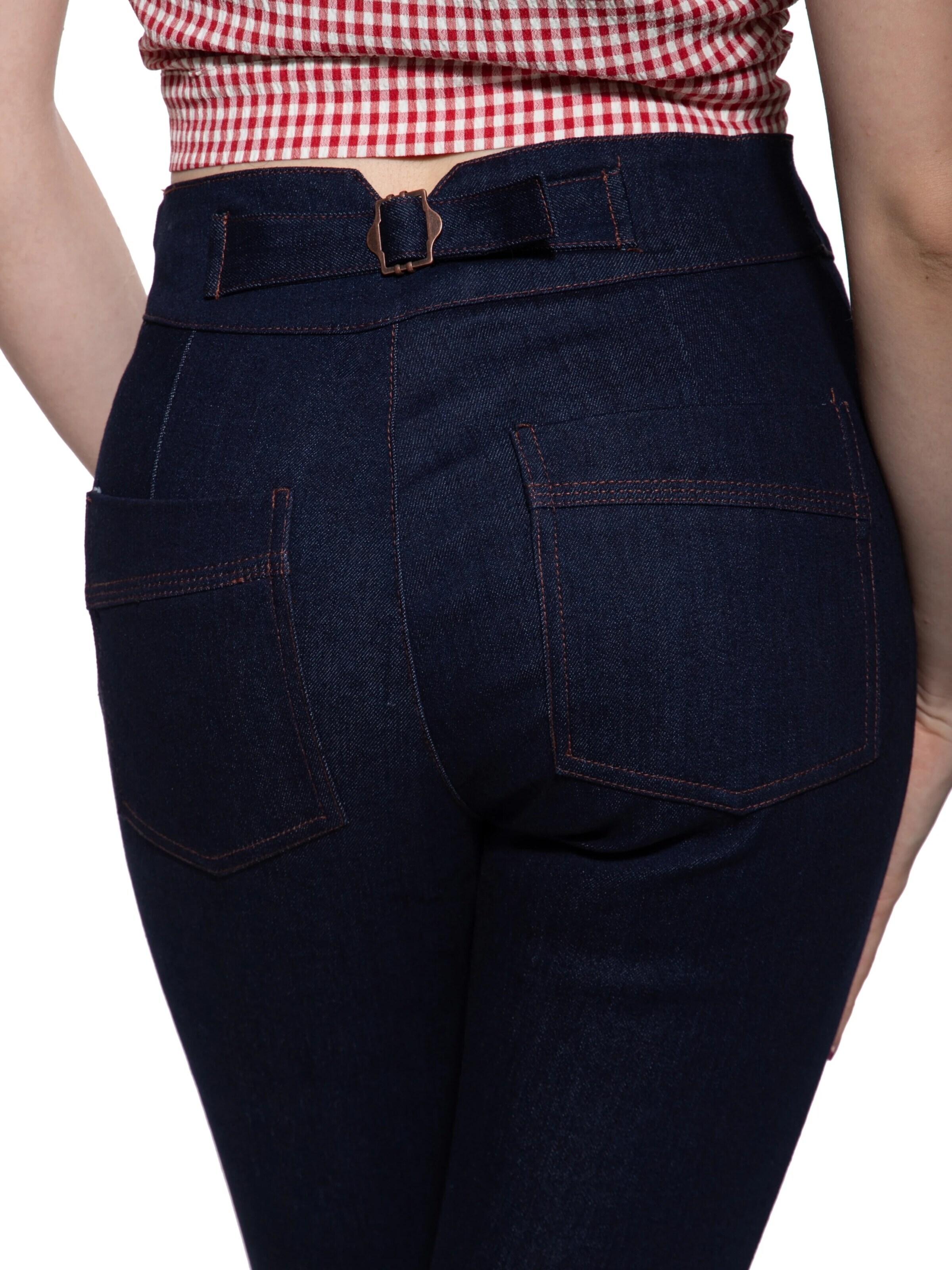 Queen Kerosin Slimfit Jeans 'Joan'‌‌‌ in Blau