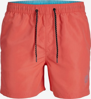 Shorts de bain 'JPSTFiji' JACK & JONES en orange : devant