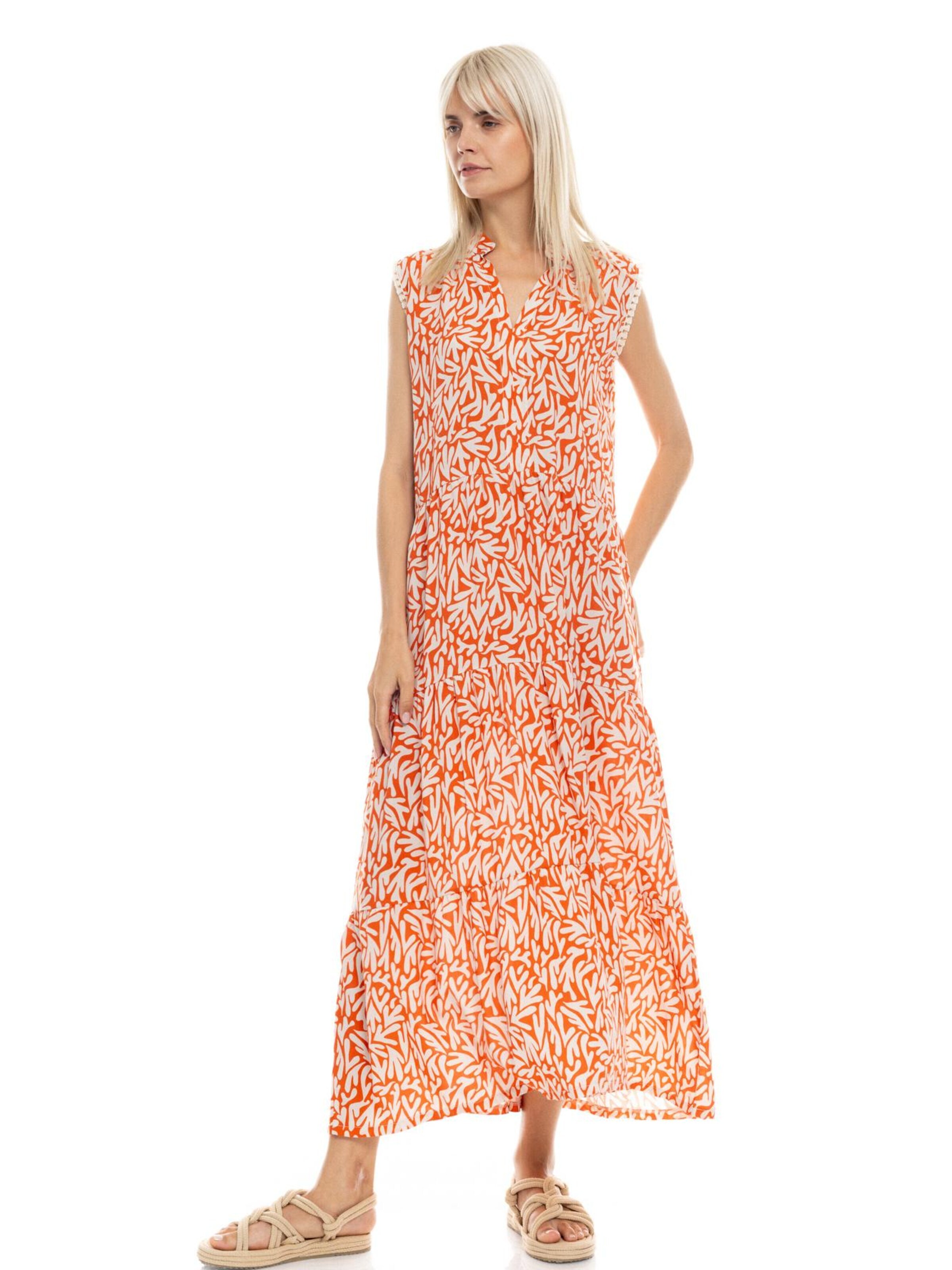 Pink Label - Vestido de verão 'CORAL' em laranja