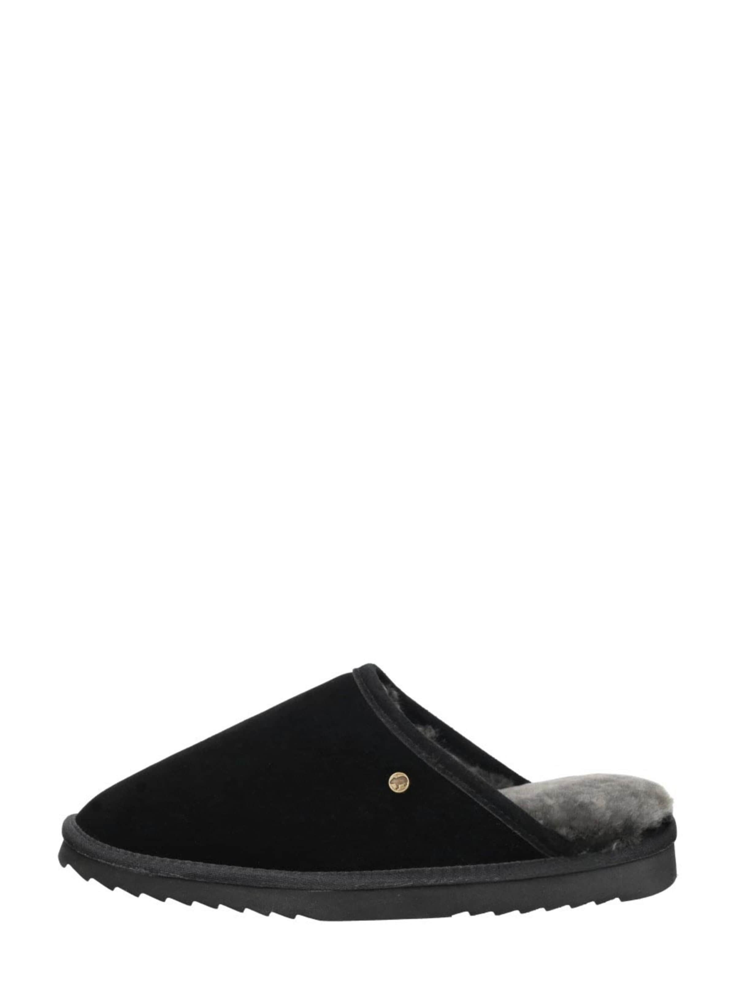 Warmbat Hausschuh 'Classic'‌ in Schwarz: Vorderseite