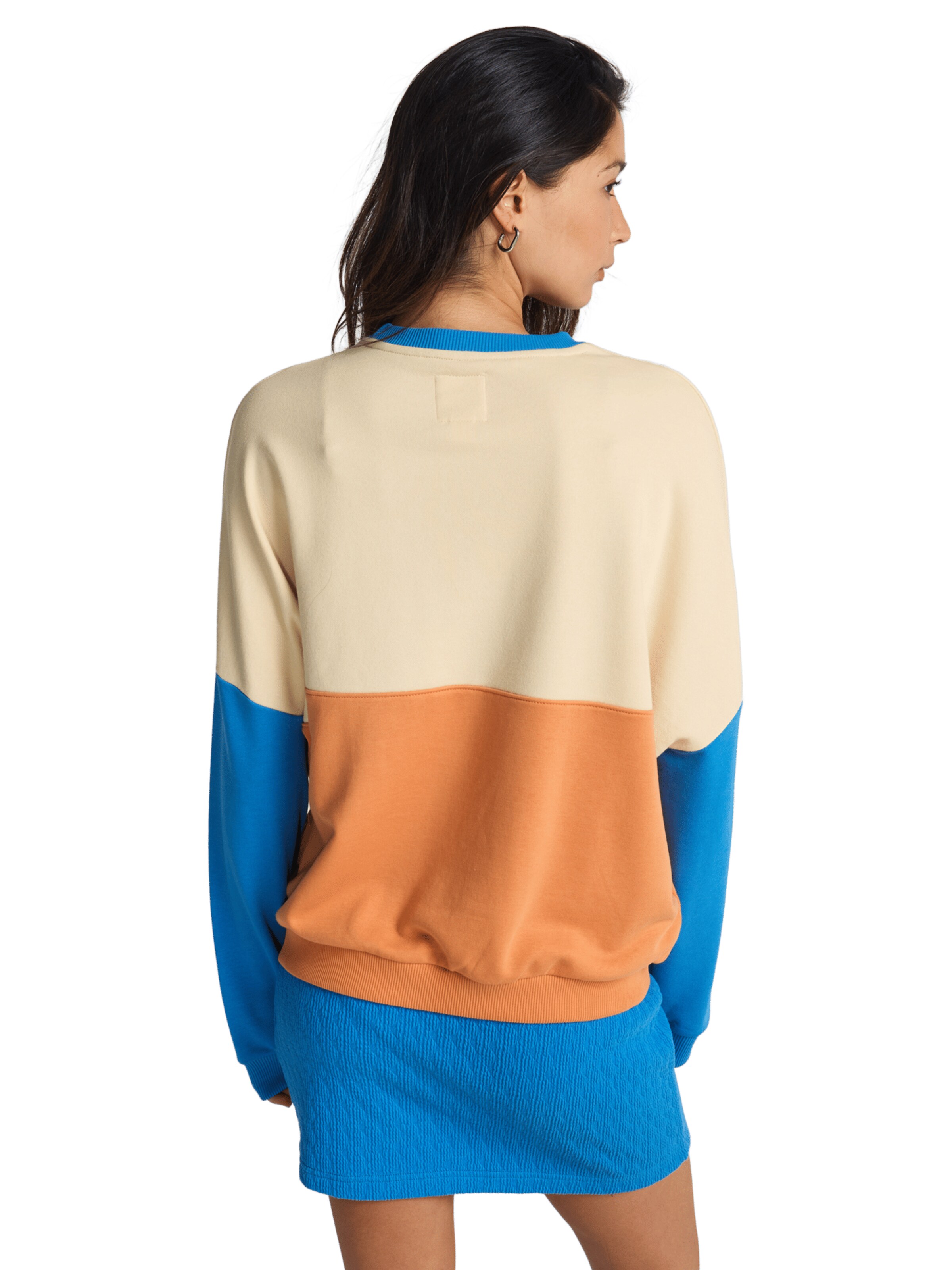 BILLABONG Sweatshirt 'Jump Around Block' in Beige