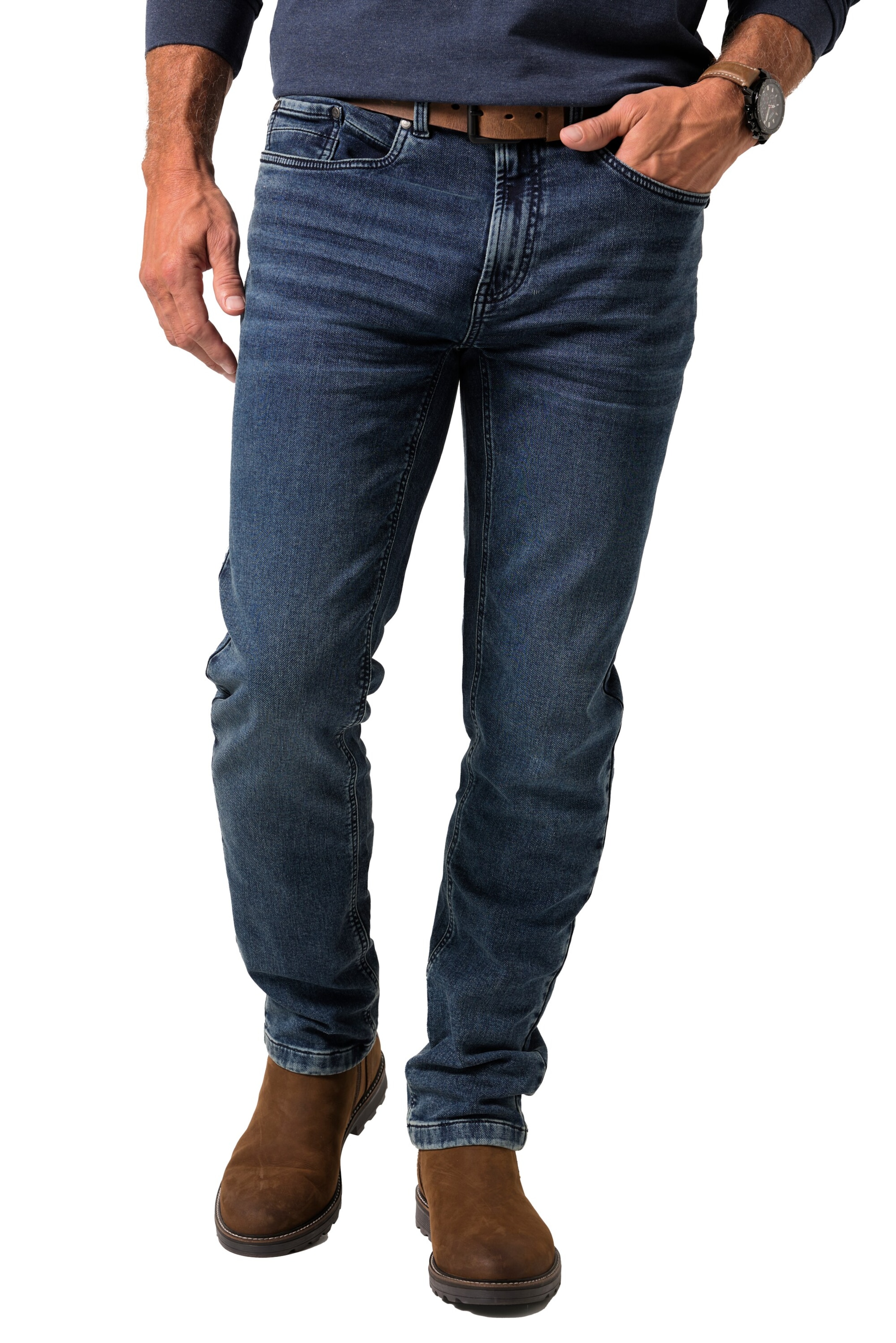 Boston Park Regular Jeans in Blauw: voorkant
