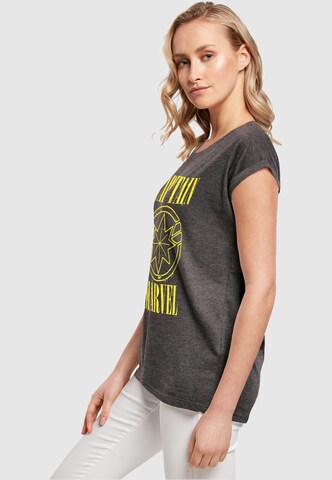 T-shirt 'Captain Marvel - Grunge' ABSOLUTE CULT en gris