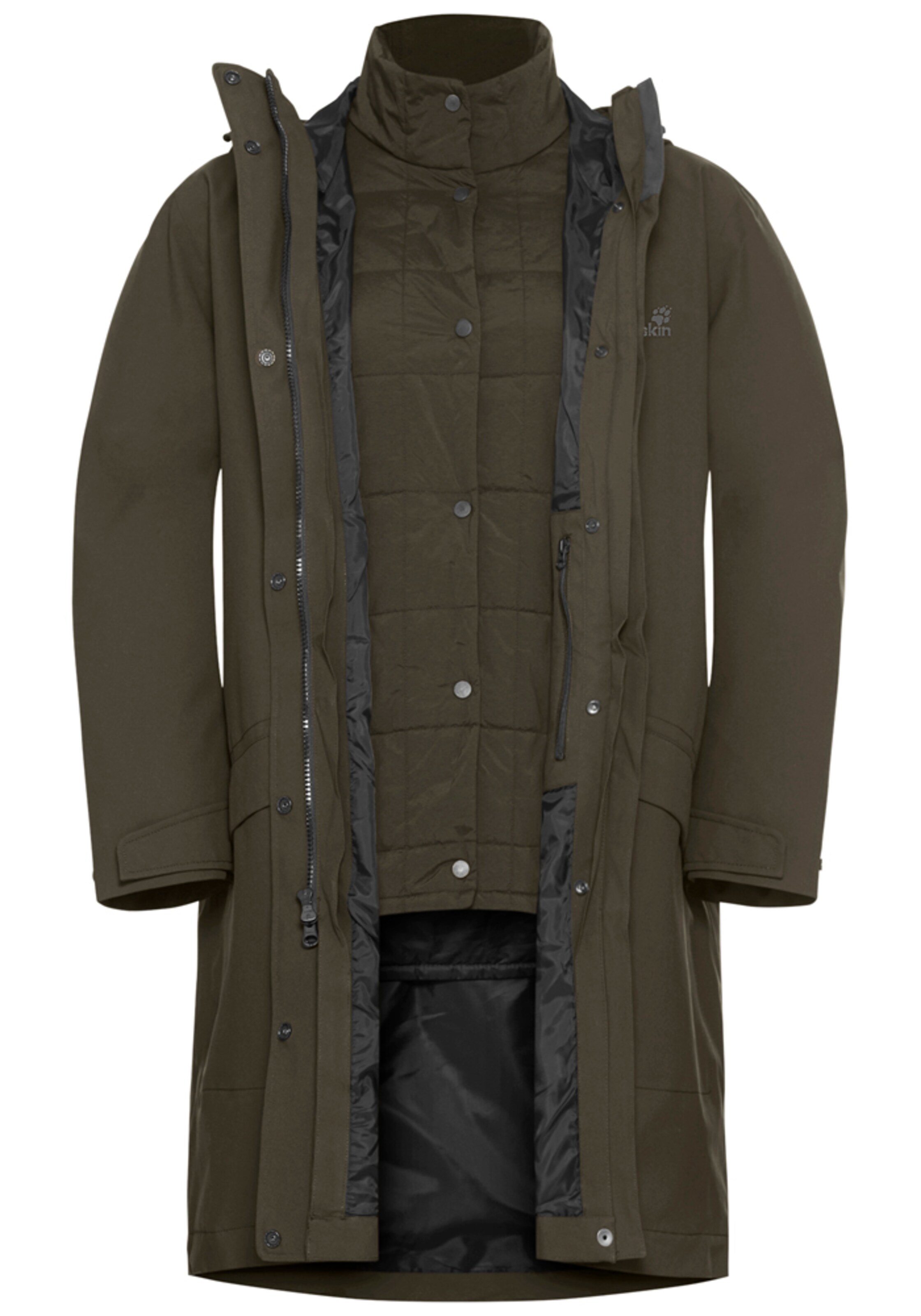 JACK WOLFSKIN Outdoor Coat in Green