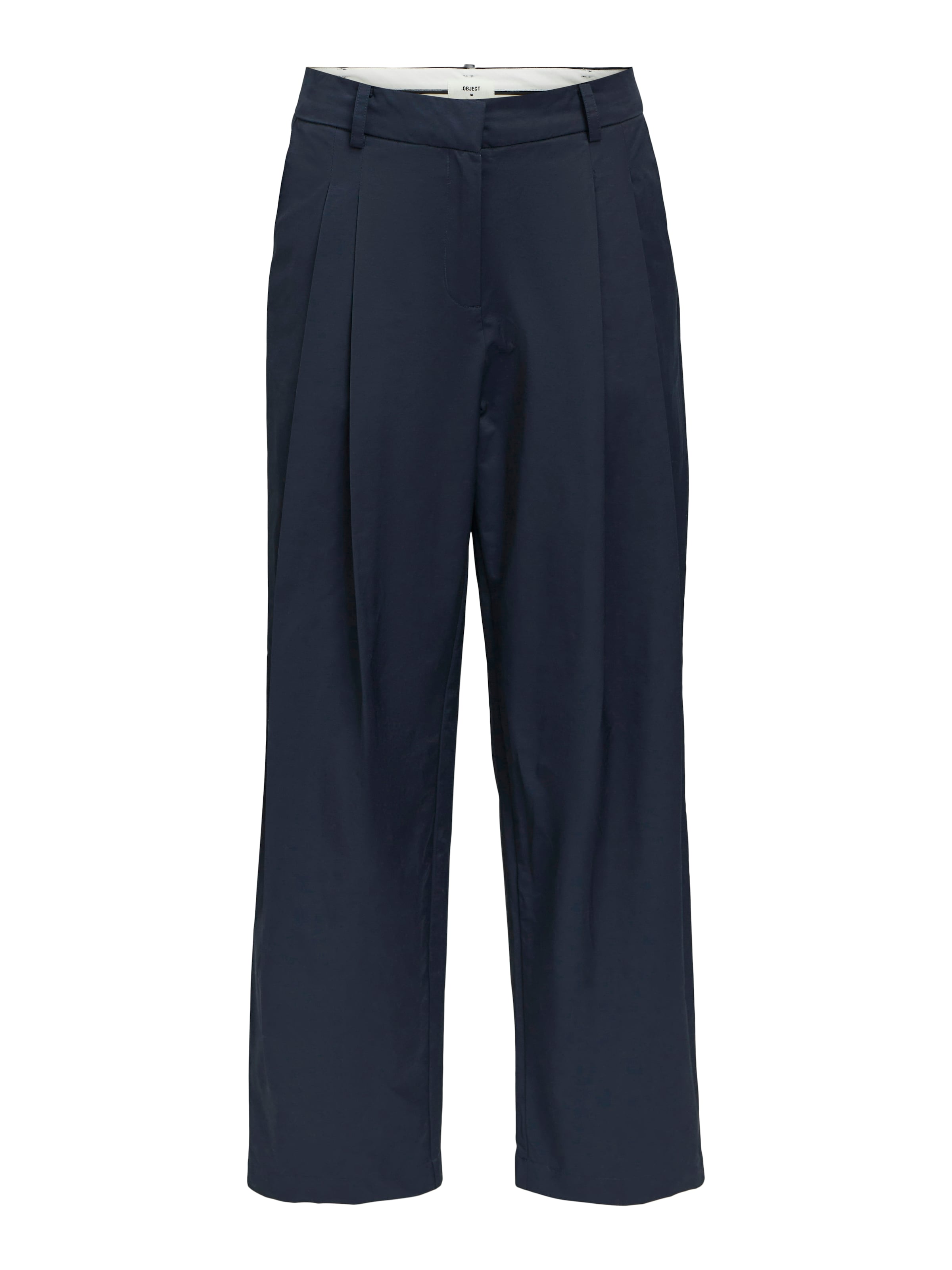 OBJECT - Pierna ancha Pantalón plisado 'OBJDina' en azul: frente