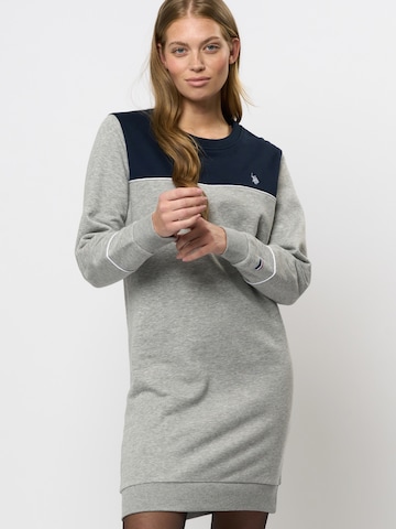 U.S. POLO ASSN. Kleid 'Katja' in Grau: Vorderseite