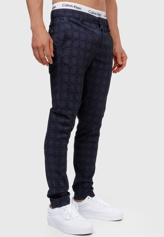 Regular Pantalon chino 'Rodekro' INDICODE JEANS en bleu