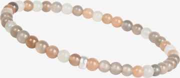 Massi Morino Perlenarmband, aus Natursteine Mondstein, 15 cm in Beige: Vorderseite