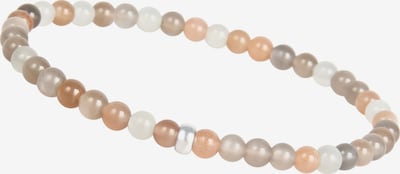Massi Morino Perlenarmband, aus Natursteine Mondstein, 15 cm in 15 - 18 cm in beige, Produktansicht