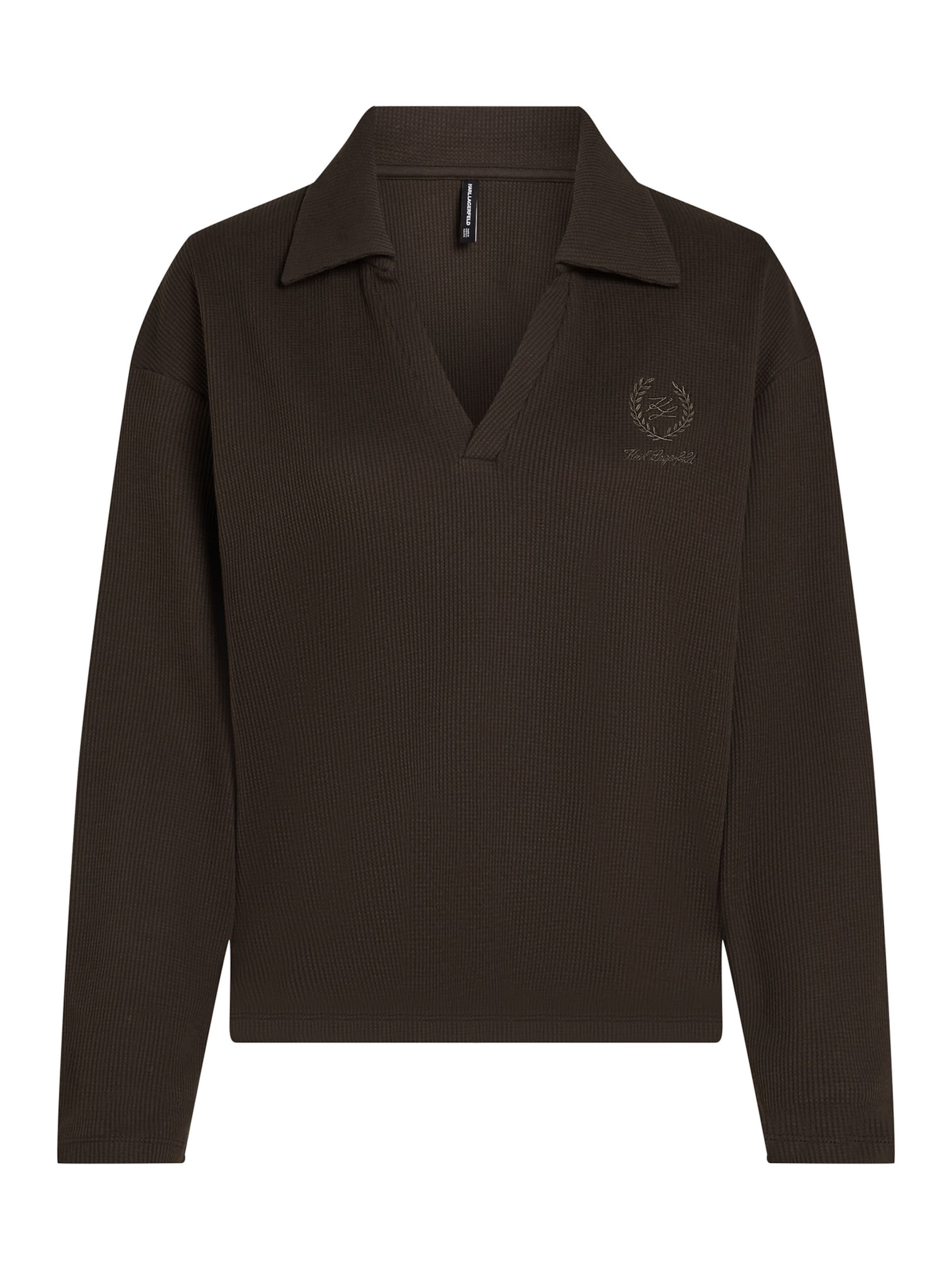 brūns Karl Lagerfeld T-Krekls: no priekšpuses