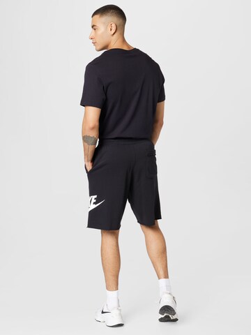 Nike Sportswear Обычный Штаны 'Essentials' в Черный