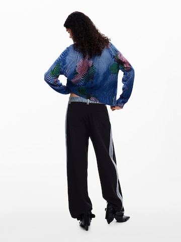 Desigual - Casaco de malha em azul