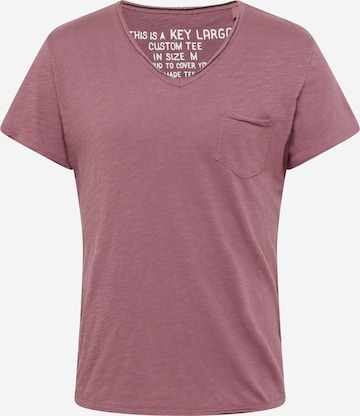 Key Largo Shirt 'WATER' in Pink: front