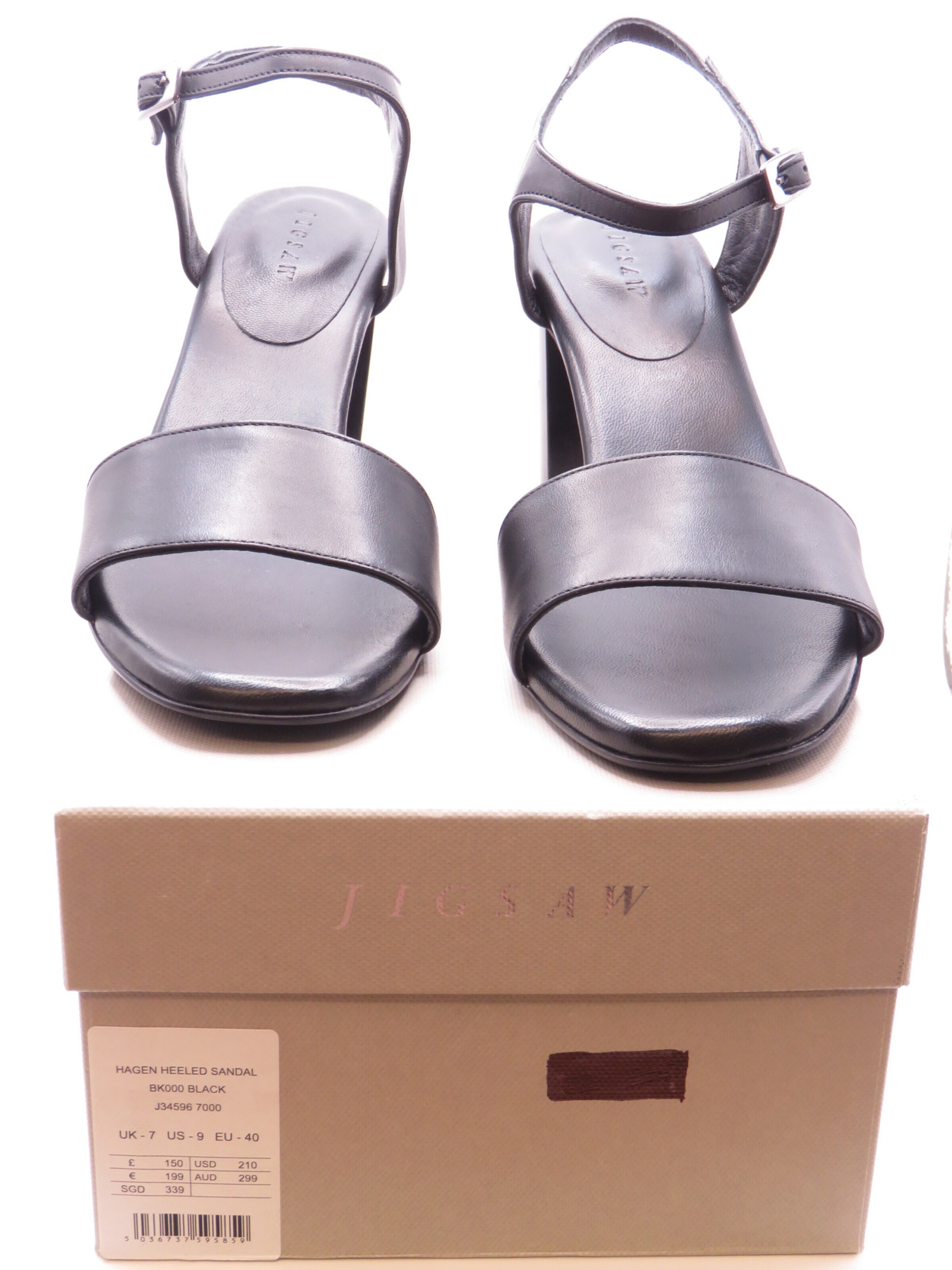 JIGSAW - Sandalias con hebilla 'Hagen' en negro