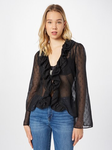 River Island Blouse in Zwart: voorkant