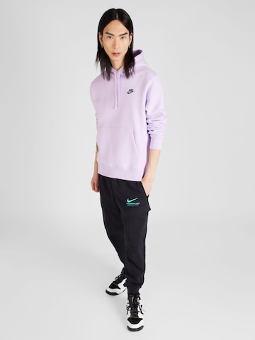Nike Sportswear Bluzka sportowa 'Club Fleece' w kolorze fioletowy