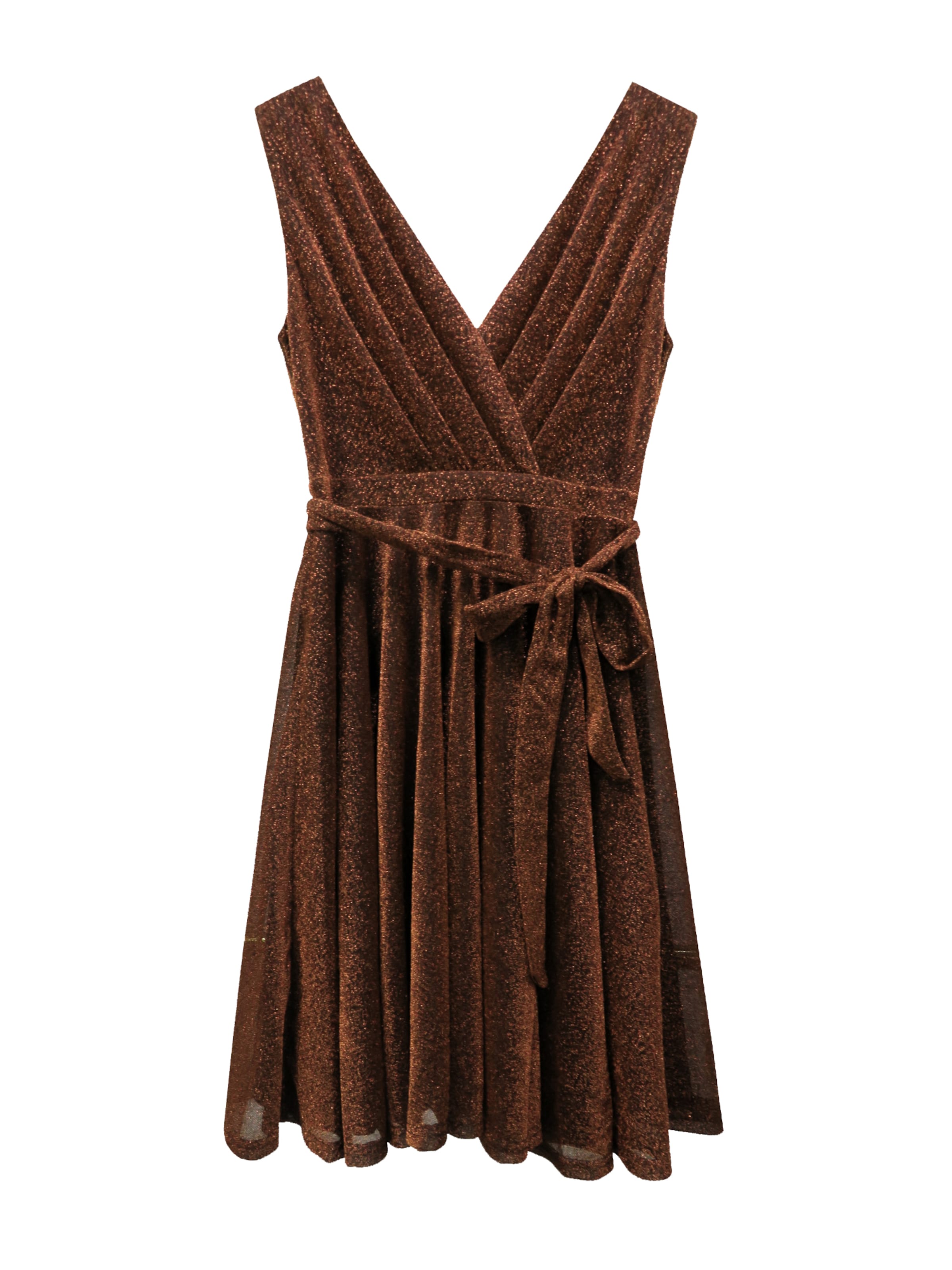 Apricot Cocktail dress in Brown: front