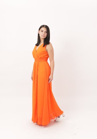 Elara Evening dress in Orange
