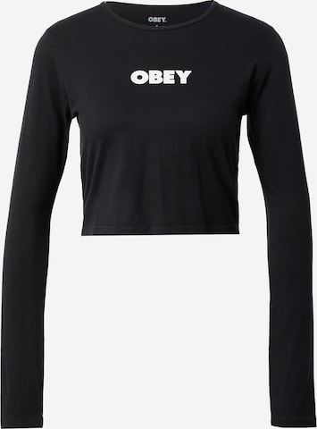 Obey - Camisa em preto: frente