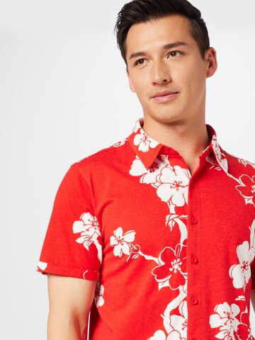Coupe regular Chemise 'MAURITIUS' Key Largo en rouge
