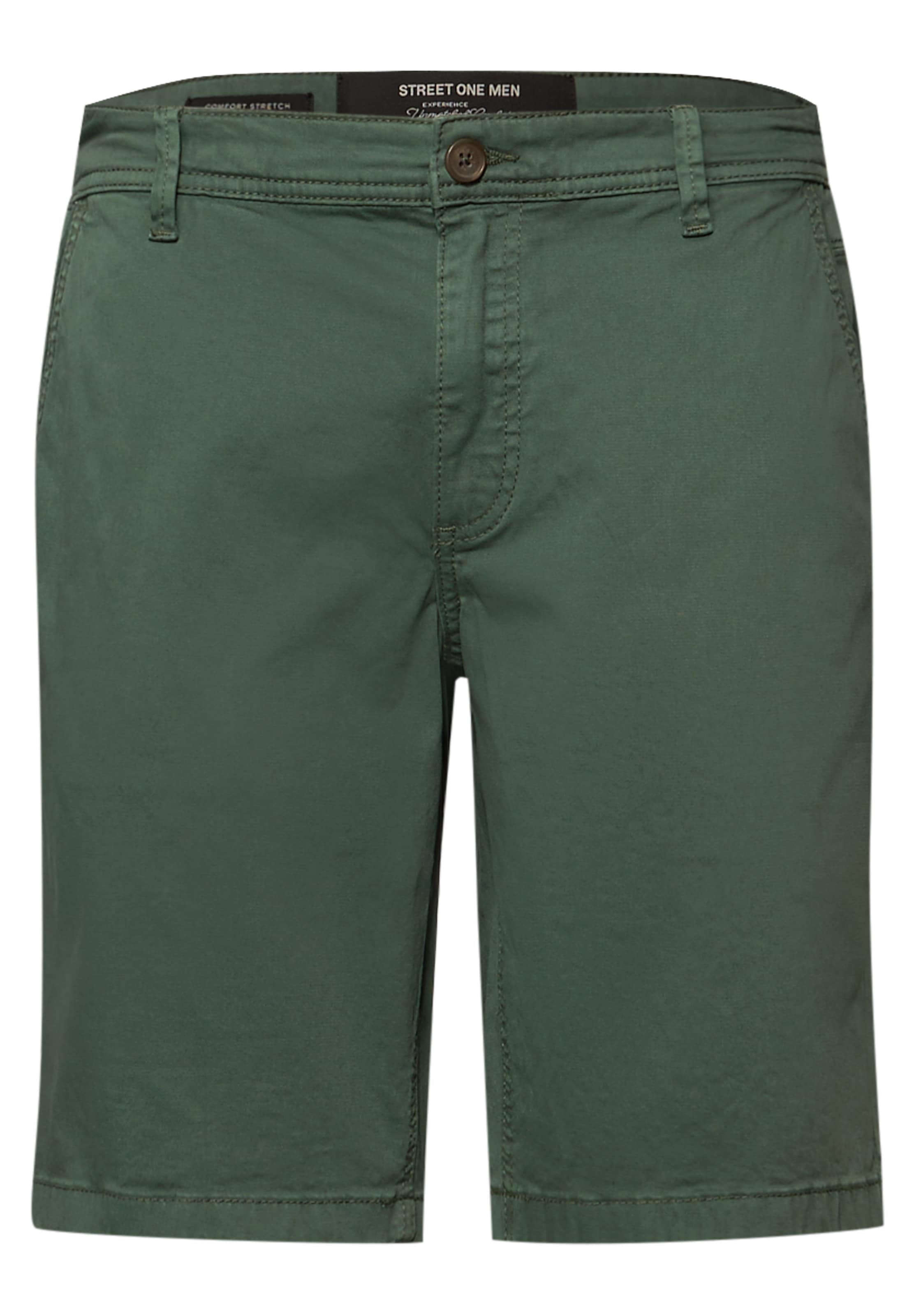 Street One MEN Chino Pants in Green: front
