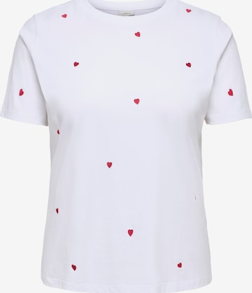 ONLY Carmakoma - Camiseta 'CARKETTY' en blanco: frente