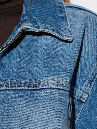 Dilvin Veste mi-saison en L en bleu denim, Vue avec produit
