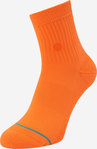 Chaussettes de sport 'Quarter' Stance en orange : devant