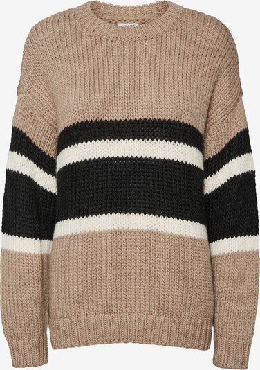 Vero Moda Aware Pulover 'Sorma' u boja devine dlake (camel) / crna / bijela, Pregled proizvoda
