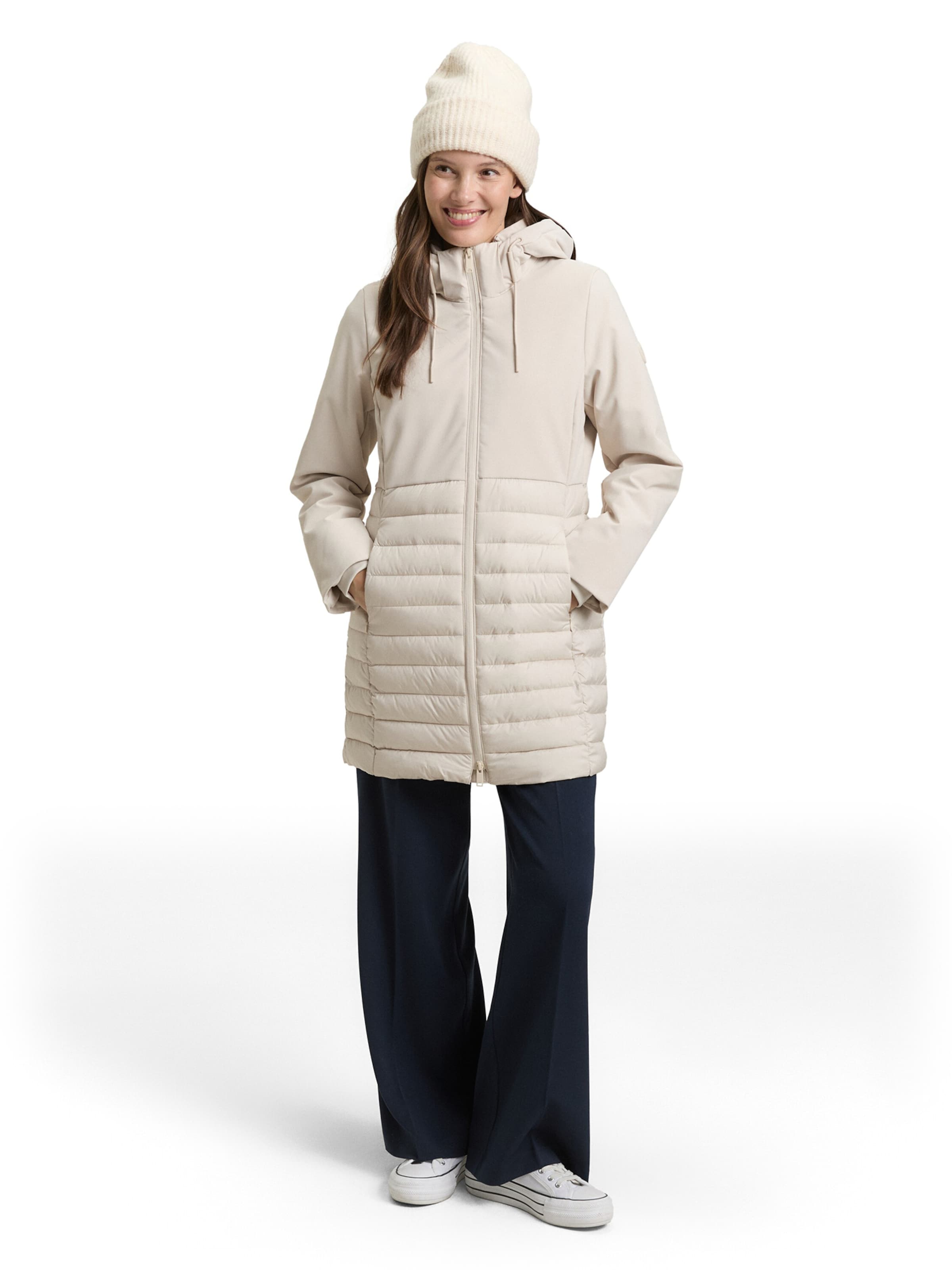 TOM TAILOR Tussenmantel in Wit