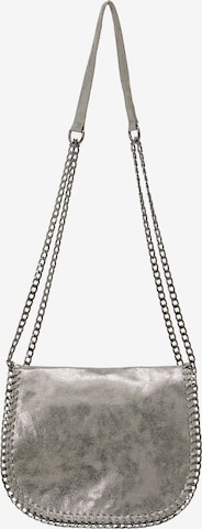 Borsa a spalla di faina in argento: frontale