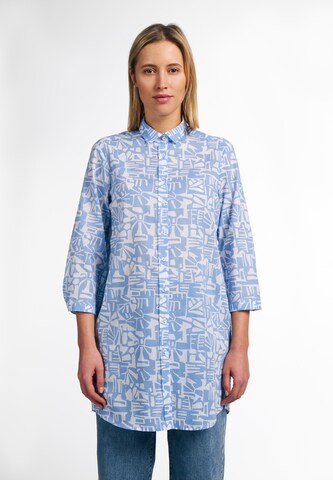 ETERNA Blouse in Blauw: voorkant