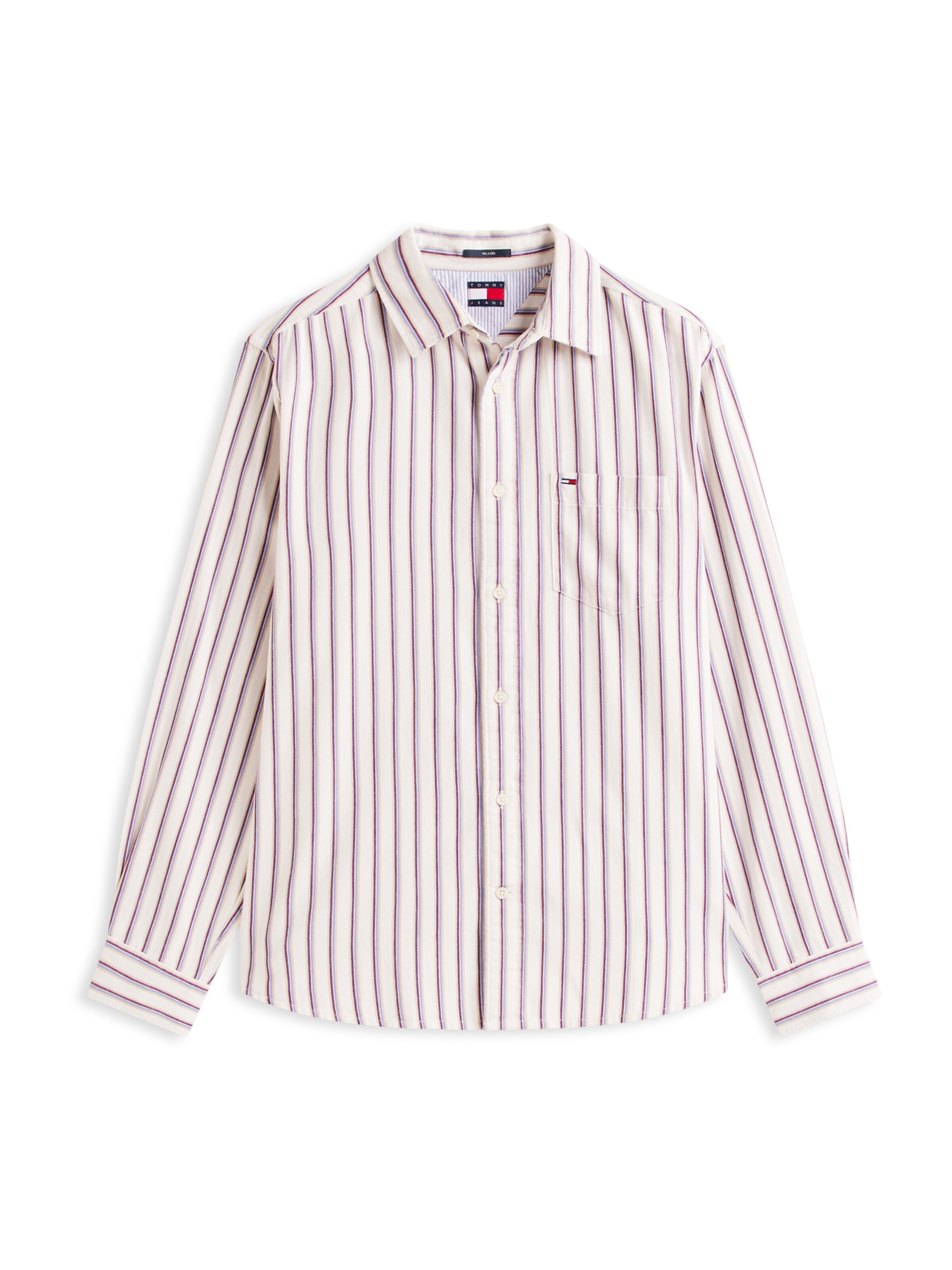 Tommy Jeans - Comfort Fit Camisa em branco: frente