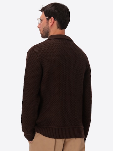 Vestes en maille 'Vermeer' Distretto12 en marron