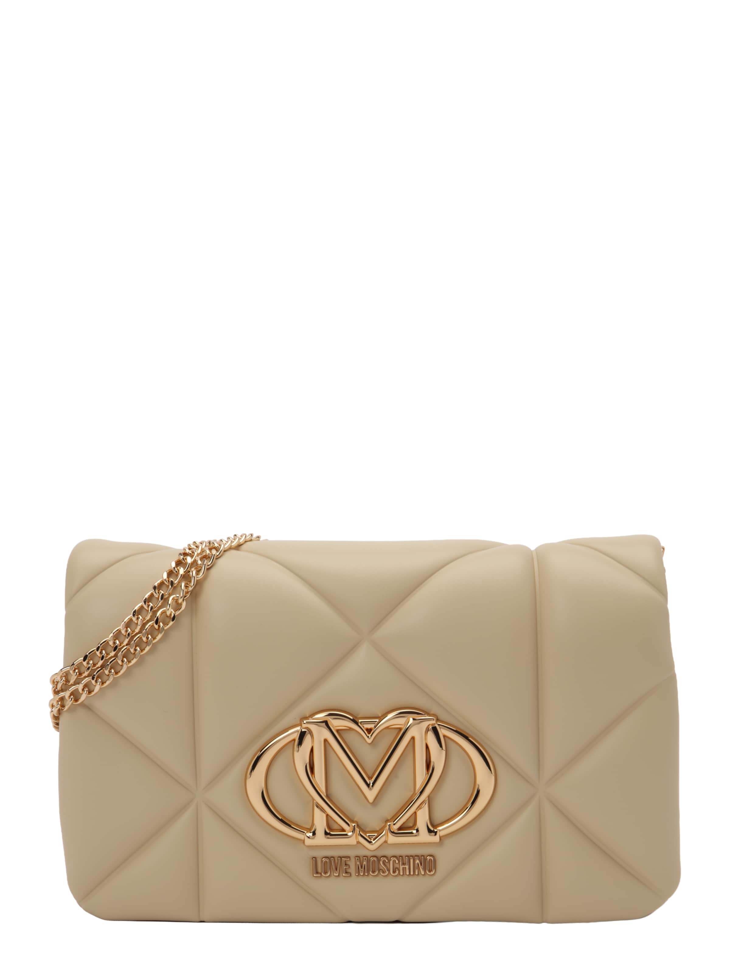 Love Moschino Schoudertas in Beige: voorkant