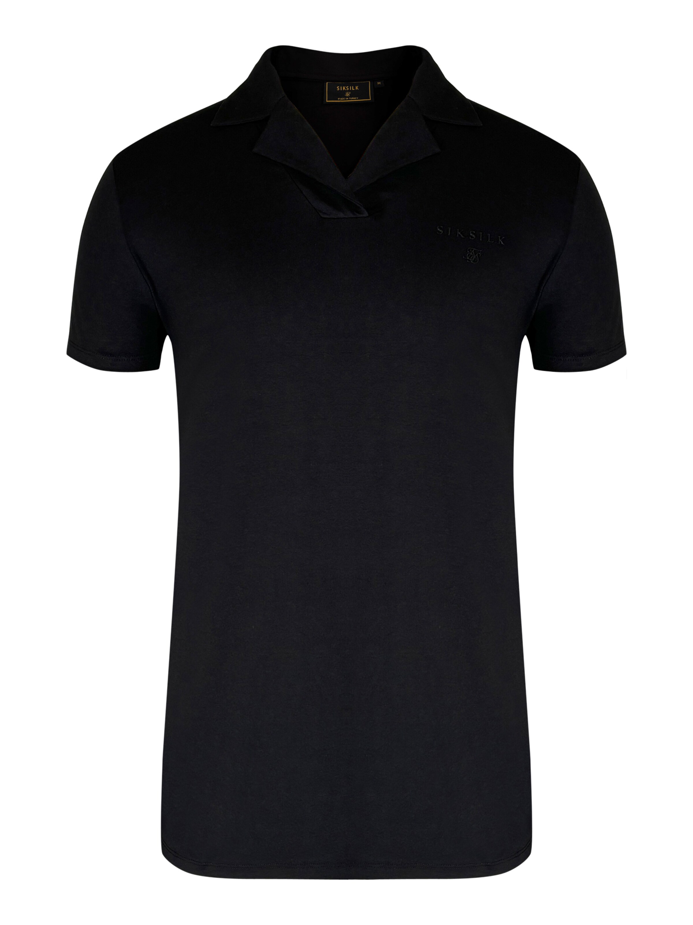 SikSilk Shirt in Zwart: voorkant
