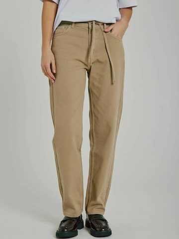 NORR Loosefit Jeans 'Kenzie' in Beige: Vorderseite