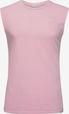 ACID T-shirt i rosa: framsida