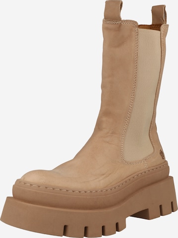 Apple of Eden Chelsea boots 'Siena' i brun: framsida