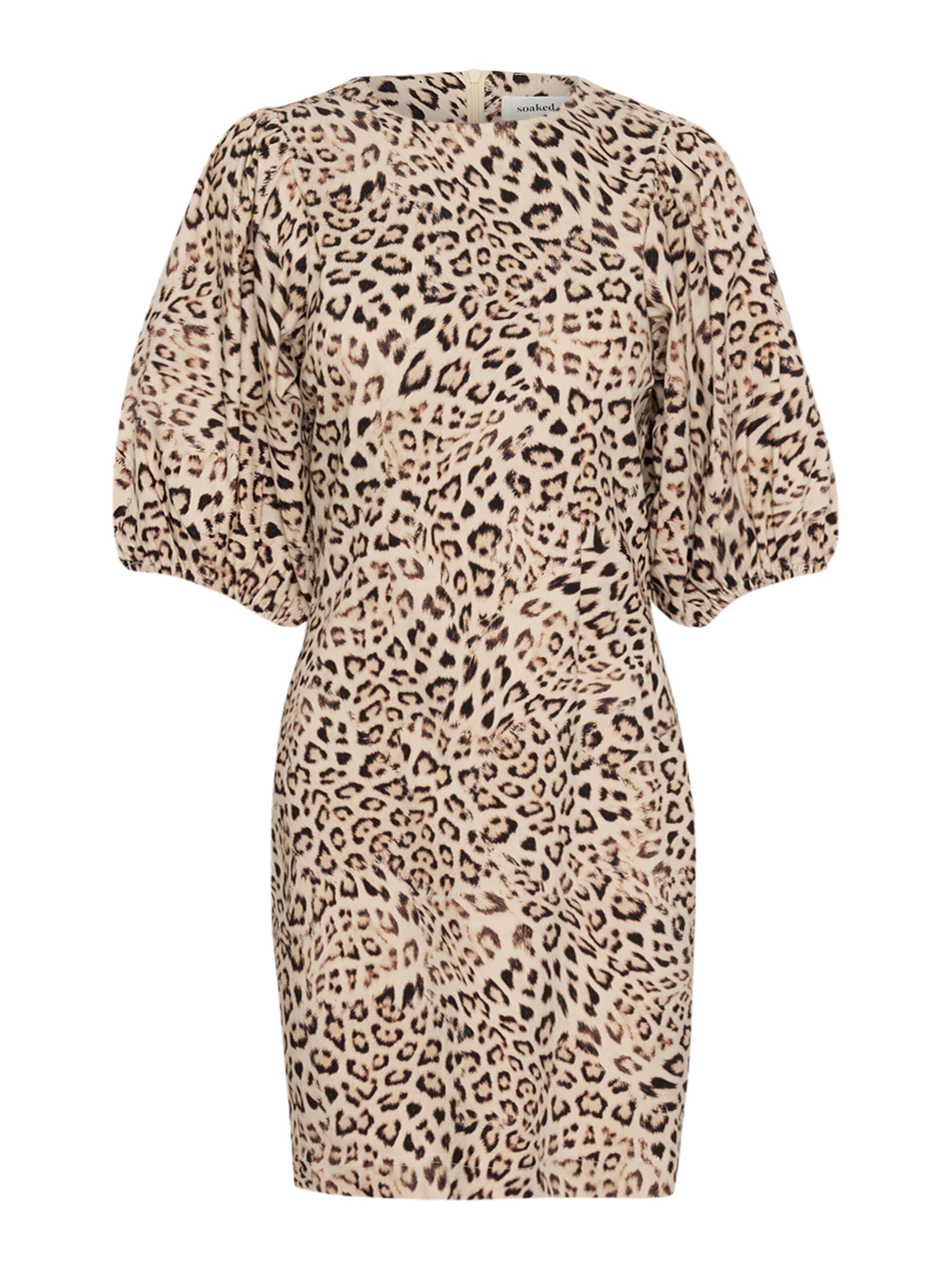 SOAKED IN LUXURY Рокля 'SLZazu Dolore' в бежово: отпред