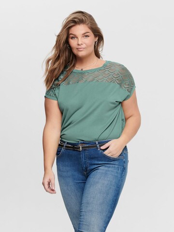 ONLY Carmakoma - Camiseta 'CARFlake' en verde: frente