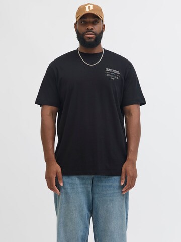 Jack & Jones Plus T-shirt 'JJEURBAN EDGE STUDIO' i svart: framsida