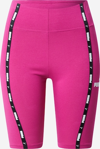 PUMA Skinny Workout Pants 'Power 9' in Pink: front