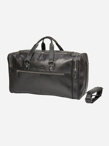 NEGOTIA Leather Weekender 'Alpha' in Black