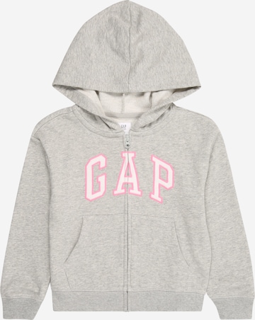 GAP Tepláková bunda - Sivá: predná strana