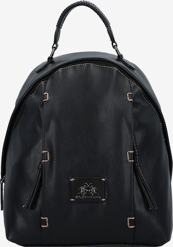 La Martina Backpack in Black: front
